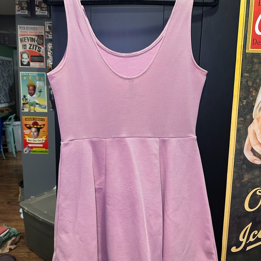 Pink Ribbed Dress. - Picture 2 of 4